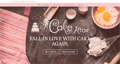 Desktop Screenshot of acakeaffair.com